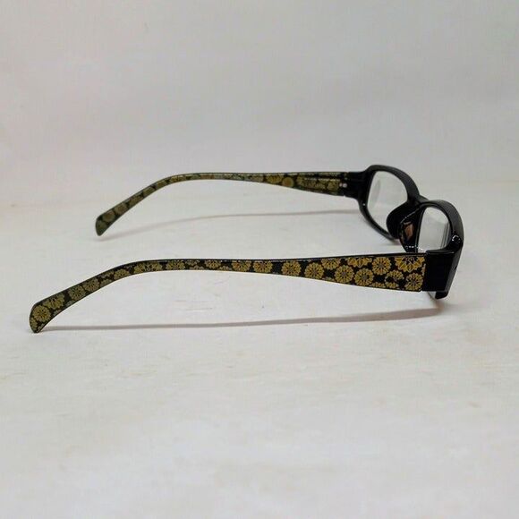 Foster Grant Kiley Reading Glasses- +2.00-Black Gold-Rectangle Lenses-NEW - Picture 4 of 7